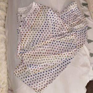 women’s roller rabbit long sleeve disco heart pajamas